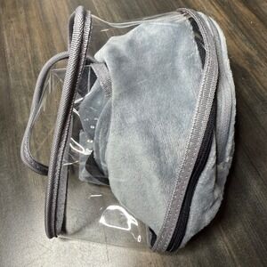Barkless Inflatable Dog Cone Collar Comfortable‎ Healing Protective Gray medium